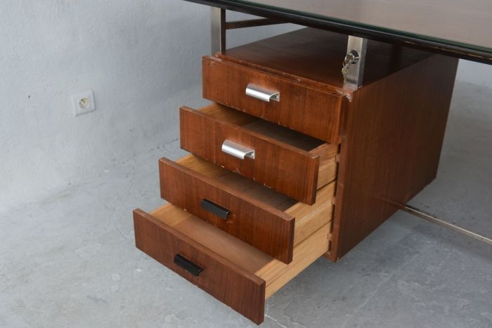 Presidential office rosewood and chrome 1960s