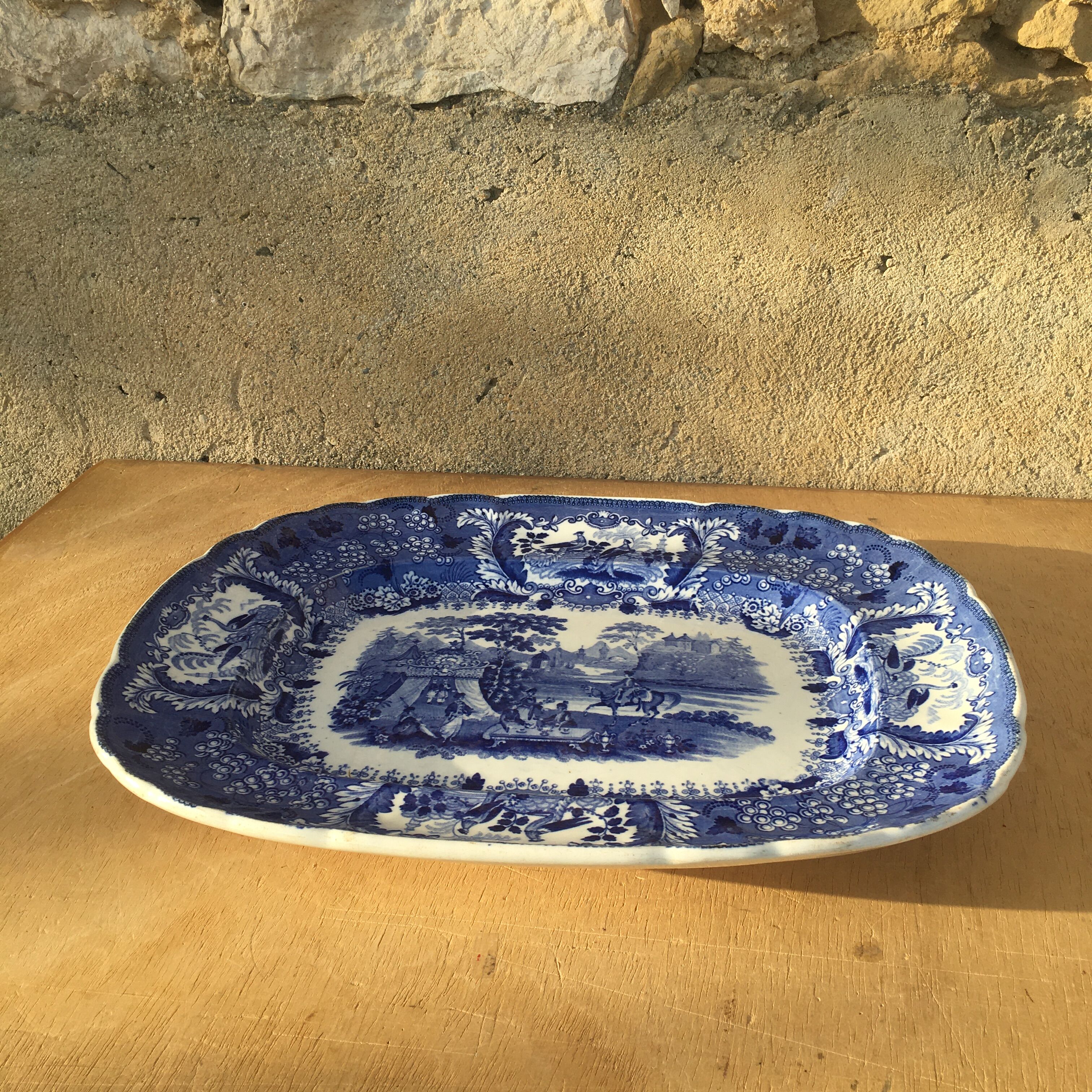 Service de table - « Turquerie » -  Johnston & Vieillard - céramique bordeaux