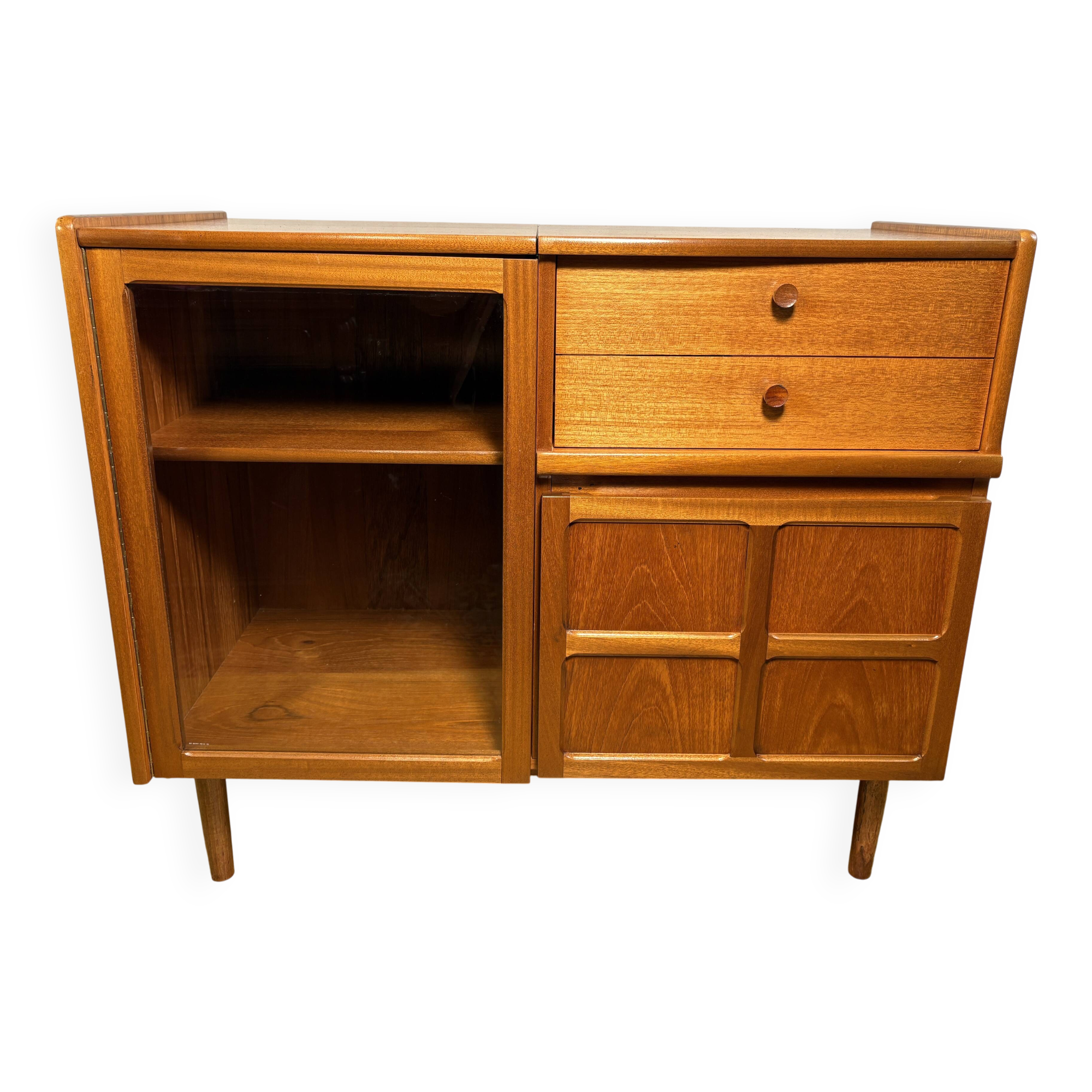 Vintage Retro Nathan Teak Music Cabinet | Circa 1960 | Mid-Century Design