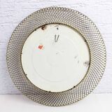 Vintage round mirror in gilded metal