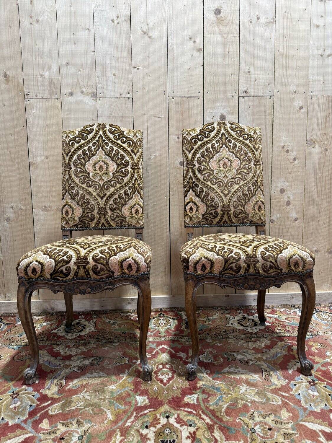 Pair of Louis XV style chairs