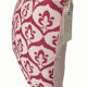 Pink / raspberry ikat style ottoman cushion cover - 50 x 50