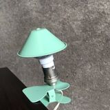 Lampe pince / liseuse champignon vert menthe vintage , 1960