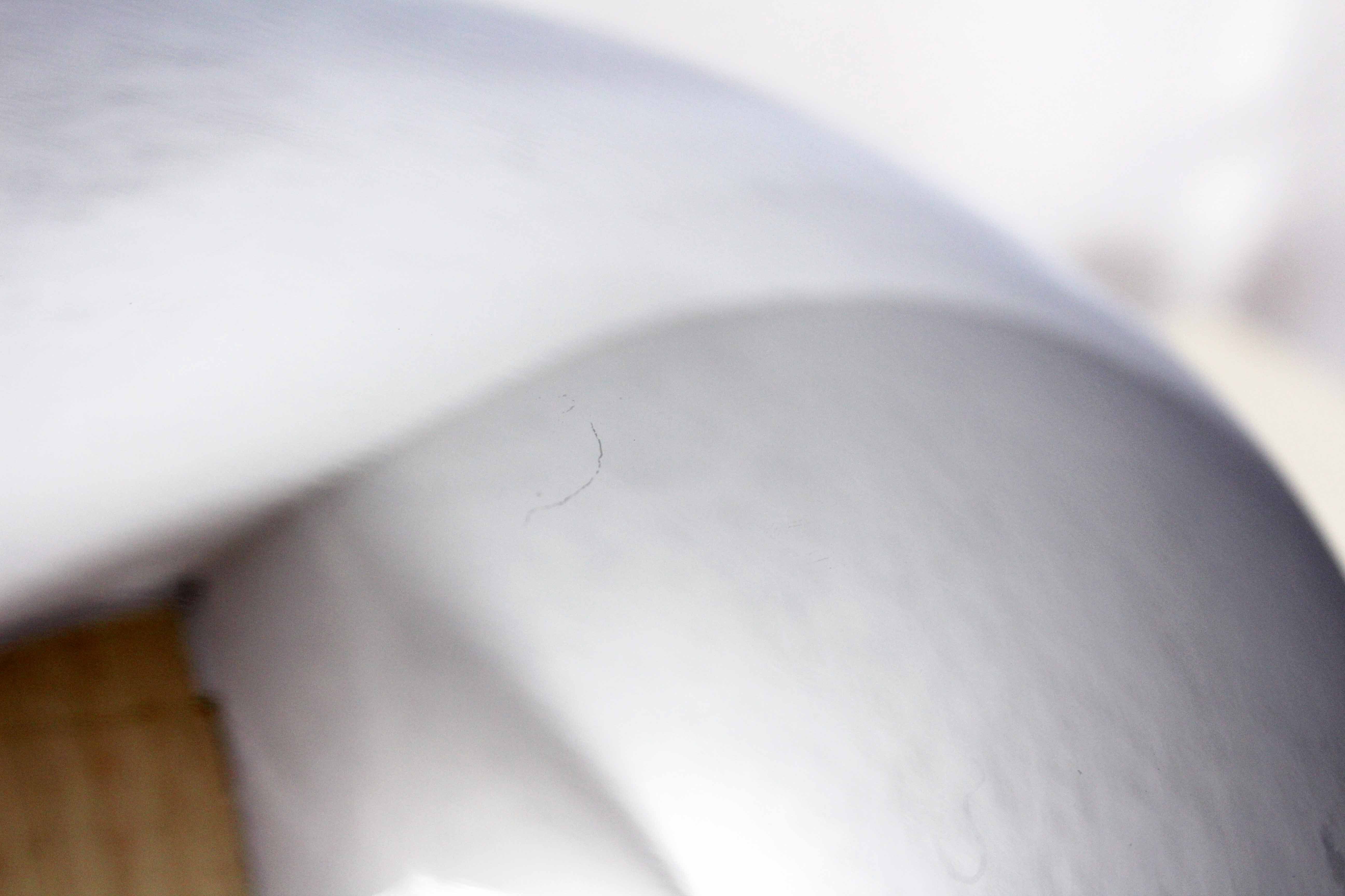Lampe champignon en métal chromé