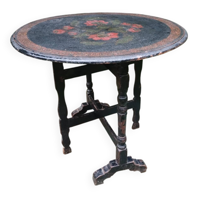 Table d'appoint guéridon pliant Napoléon III