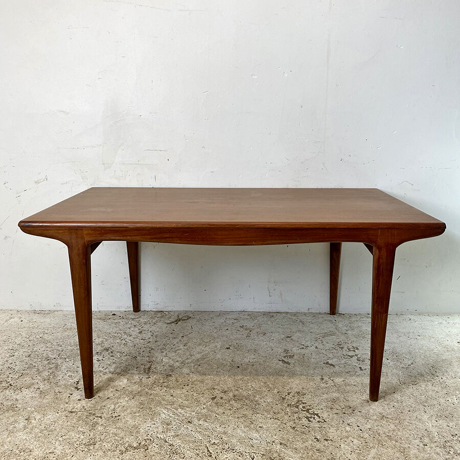 Scandinavian dining table extendable vintage 60's