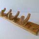 4-piece solid wooden coat rack, 1960s