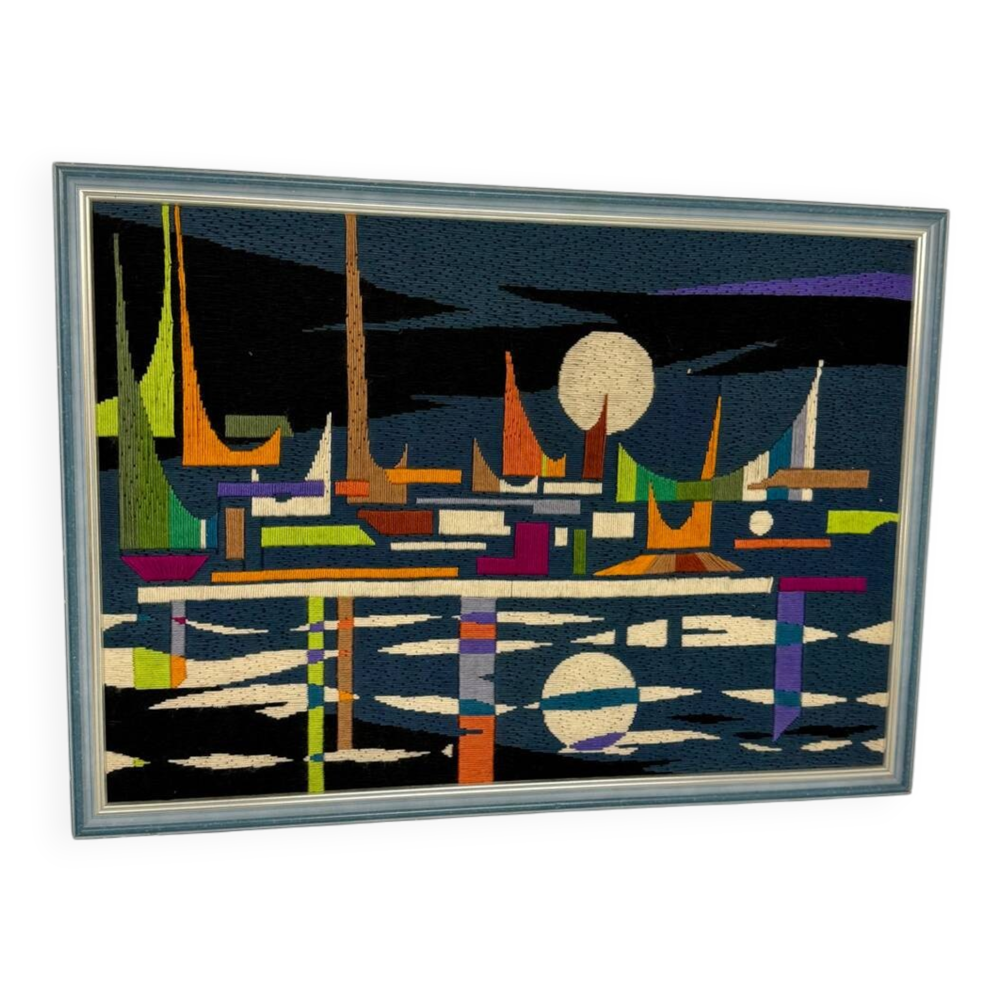 60s canvas design / vintage tapestry colours