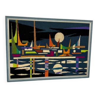 60s canvas design / vintage tapestry colours