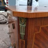 Old Louis XVI style chest of drawers in marquetry