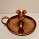 Pair of brass hand candlesticks