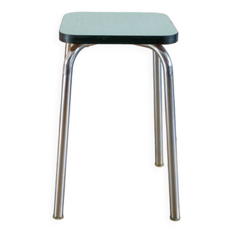 Green formica stool, 1970s