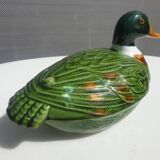 Earthenware duck signed Michel Caugant