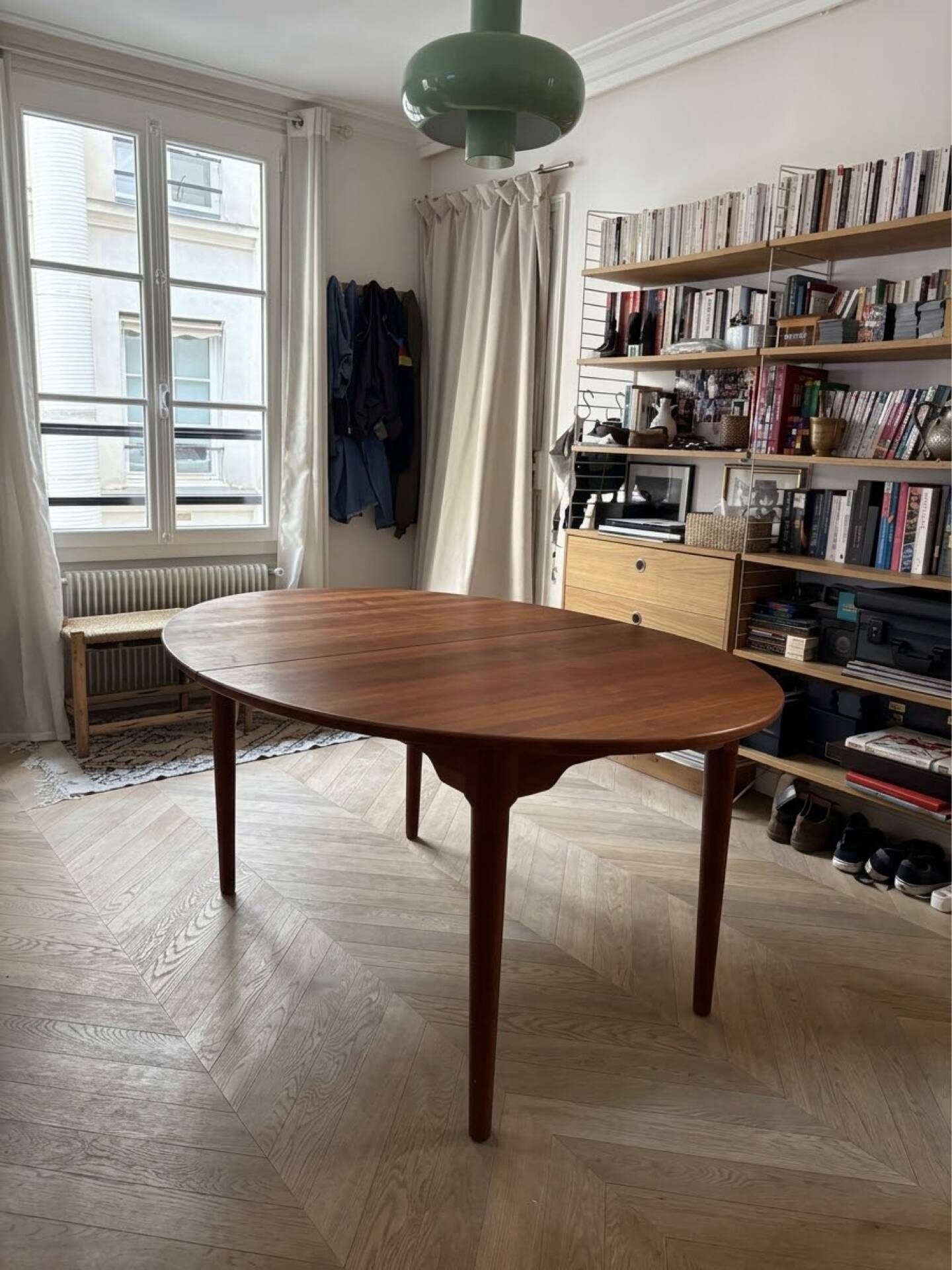 Extendable dining table in cherry wood, Søren Nissen & Ebbe Gehl, Denmark