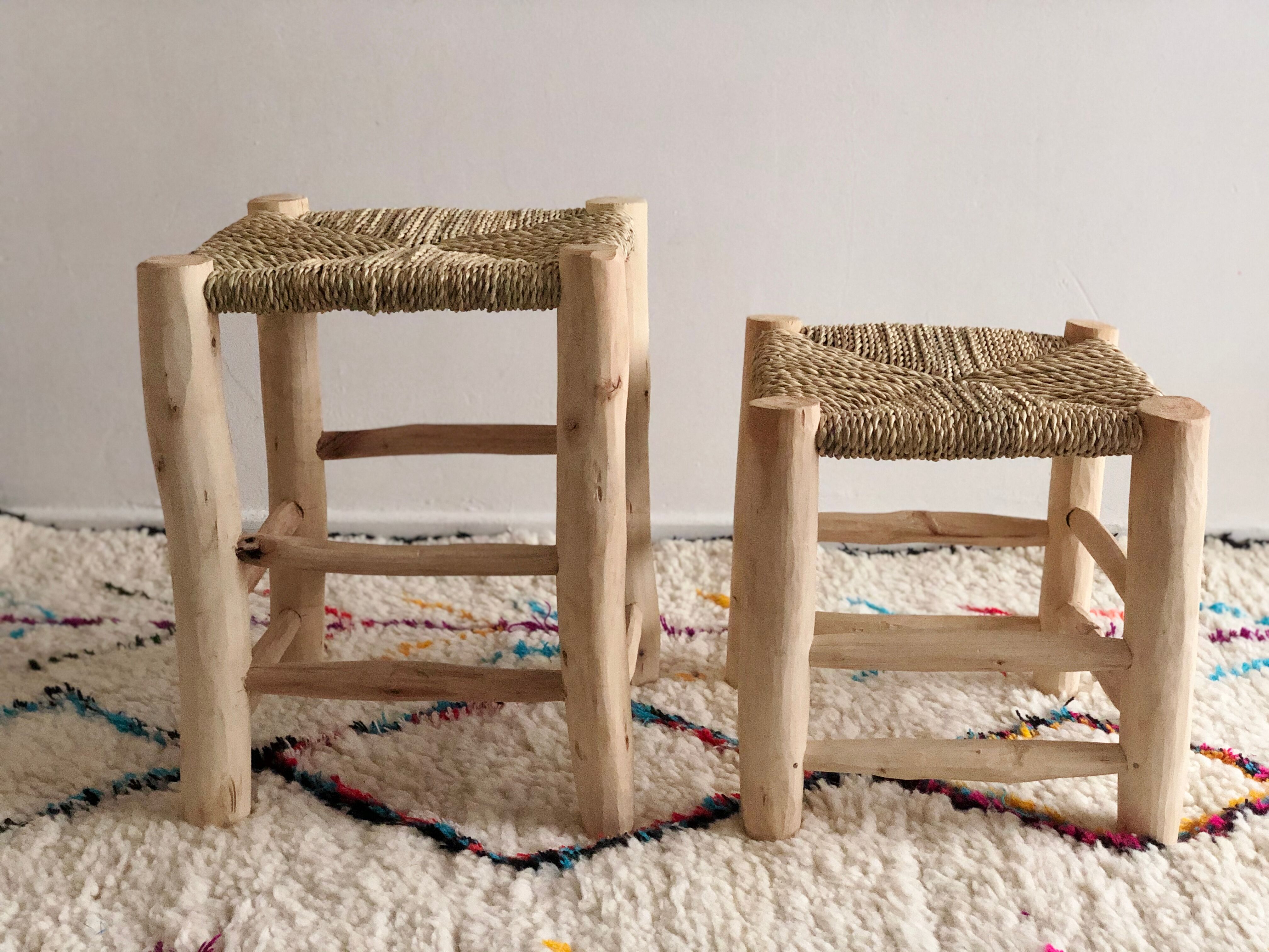 Authentic moroccan tabouret