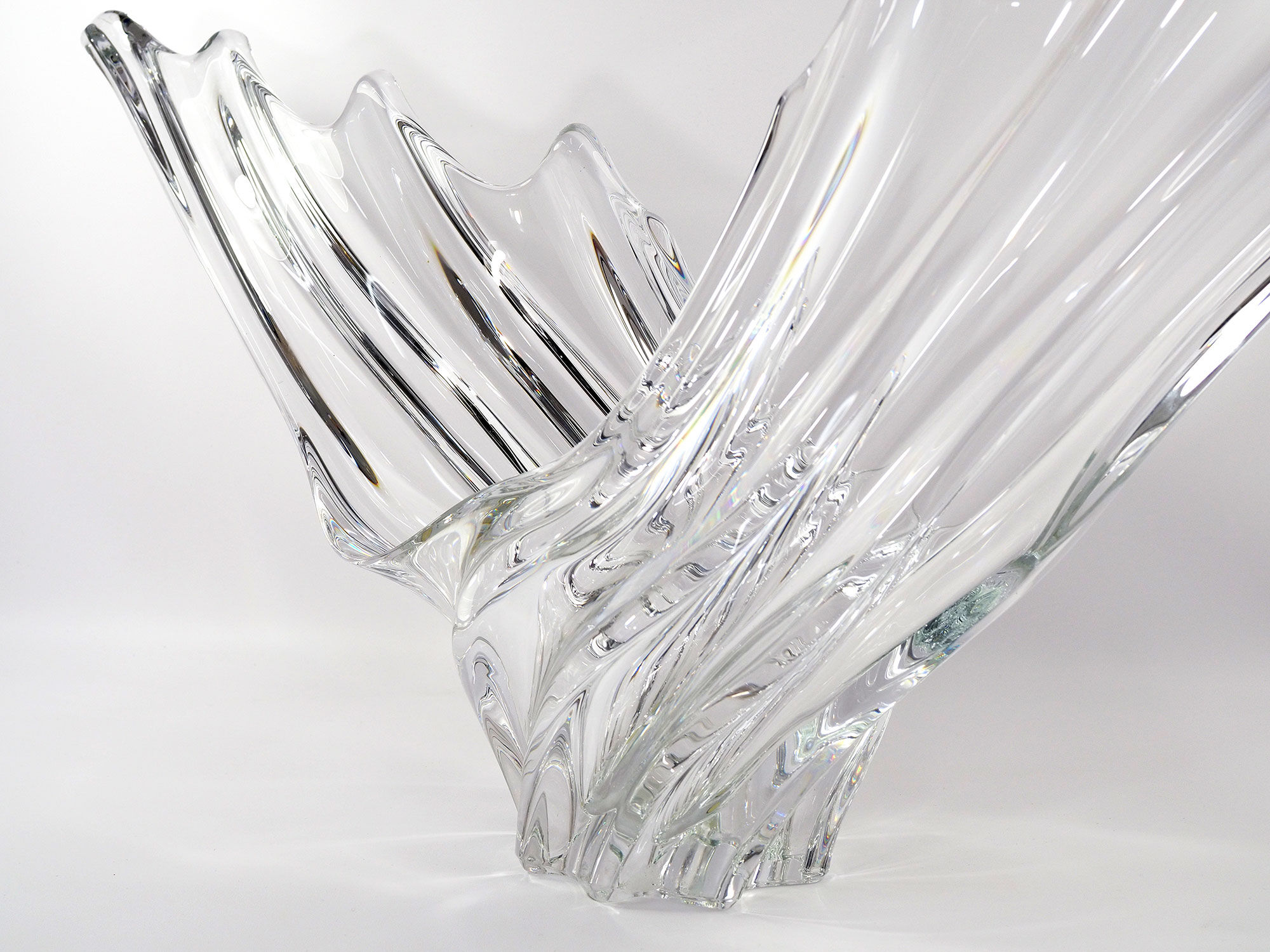Vannes france art crystal vase