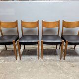 4 Scandinavian teak chairs