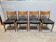 4 Scandinavian teak chairs
