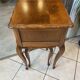 Louis XV style gueridon and stool set in solid oak.