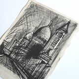 Poster "Rue de Montmartre" by Bernard Buffet, 60s