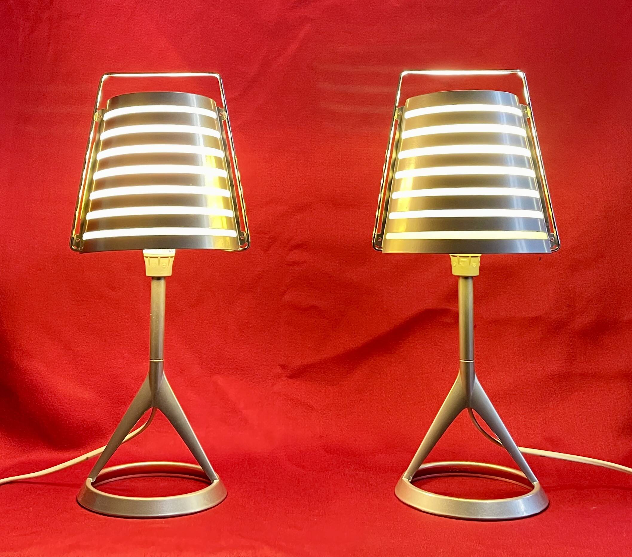 “Cleto” table lamps, design by “Roberto Favaretto”