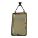 Small beveled barber mirror
