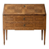 Ancien bureau secrétaire bois marqueterie