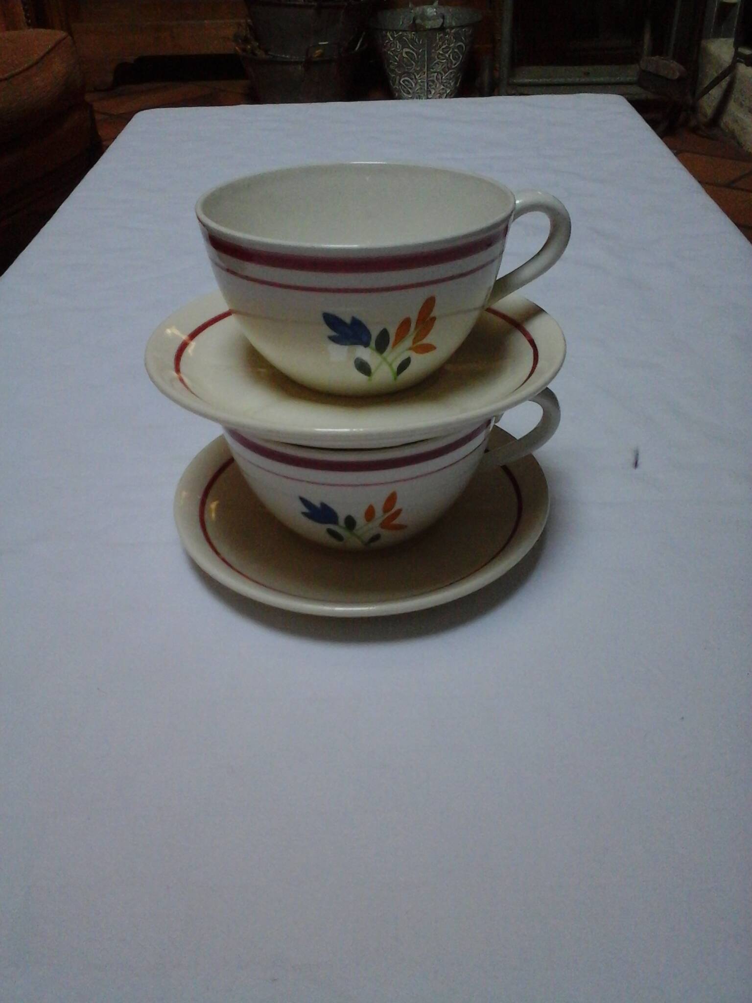 2 tasses Jeannette / Gien