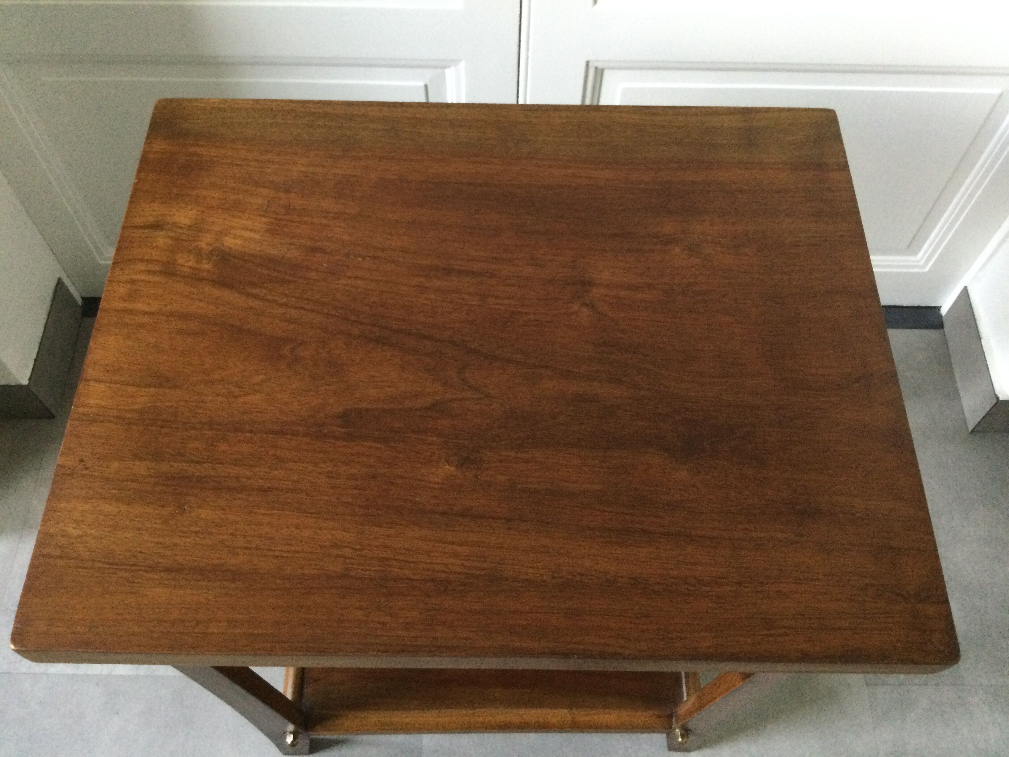 50s wood console art deco style