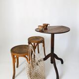 Pair stools signed Baumann