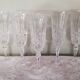 5 crystal champagne flutes
