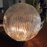 Glass ball globe wall lamp