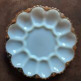 White opaline dish