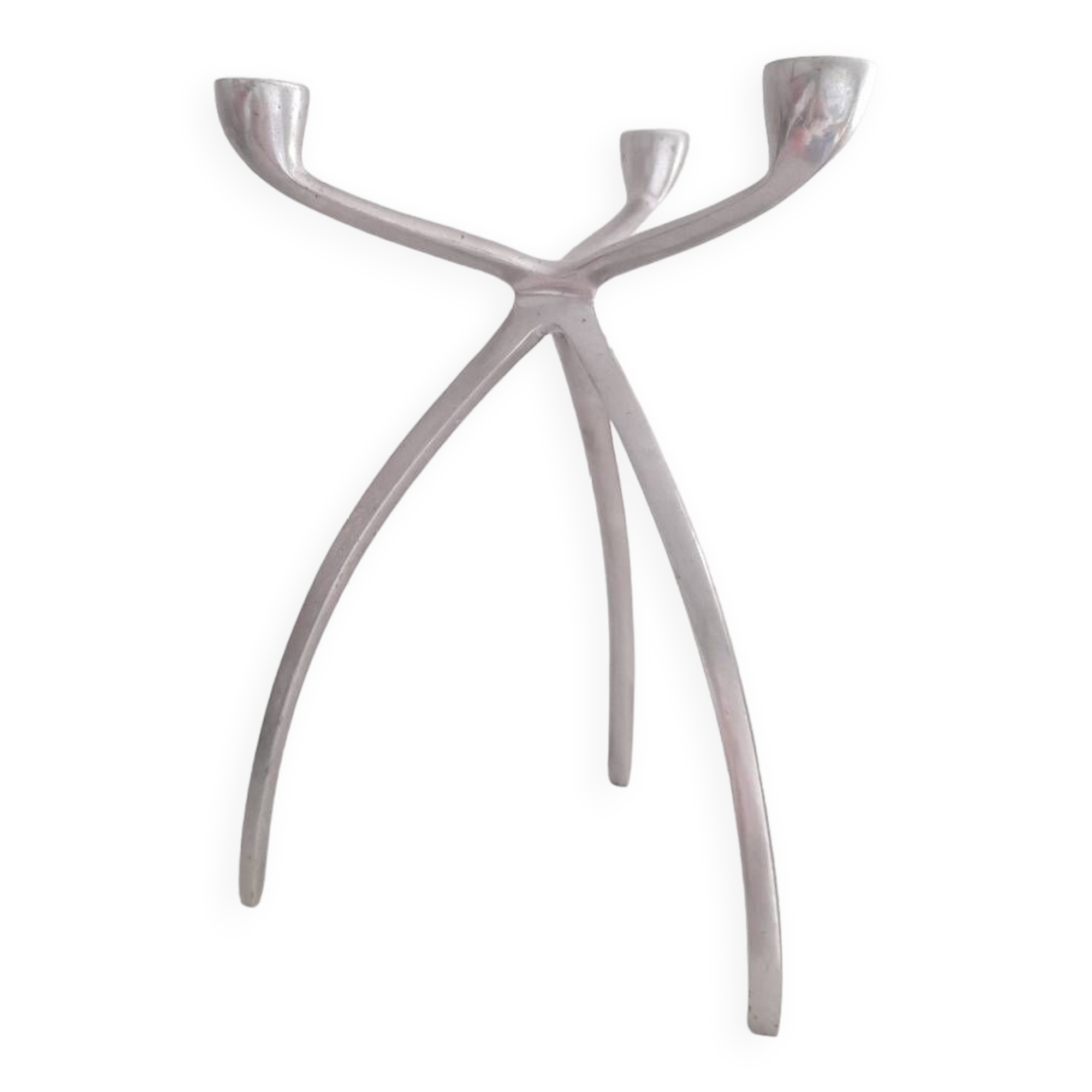 Aluminum tripod candlestick