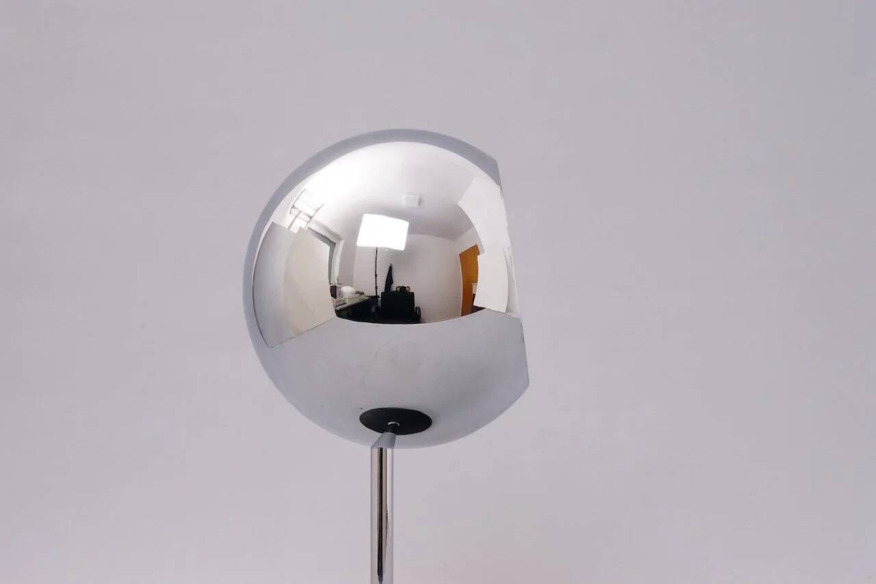 Chrome-plated ceiling lamp from Staff
