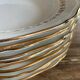 Deep plates with golden ivy pattern l'amandinoise