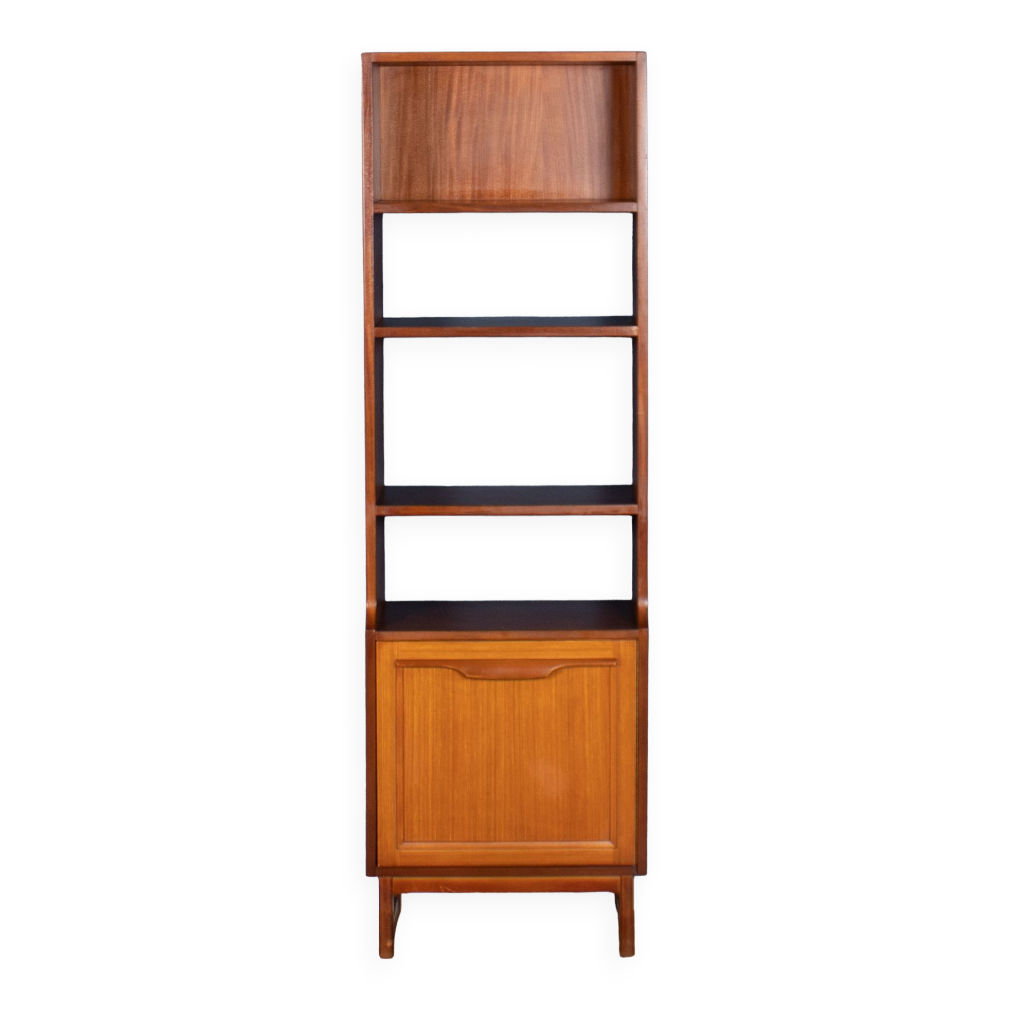 Retro Teak 1960s Stonehill Mid Century Wall Unit Room Divider Shelving Bookcase