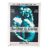 Original cinema poster "Sailor and Lula" David Lynch, Nicolas Cage 40x60cm 1990
