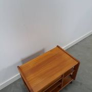 Chariot audio en teck danois avec tiroir meuble TV vintage