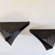 Pair of 1960s wall lights in perforated metal in the style of Mategot