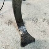 Brutalist wrought iron floor lamp