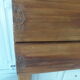 Headboard made with two art nouveau doors in walnut, waxed finish,