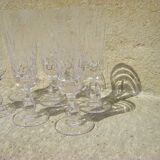 Crystal champagne flutes