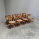 Set of 8 vintage Asko dining chairs, Finland 1960s