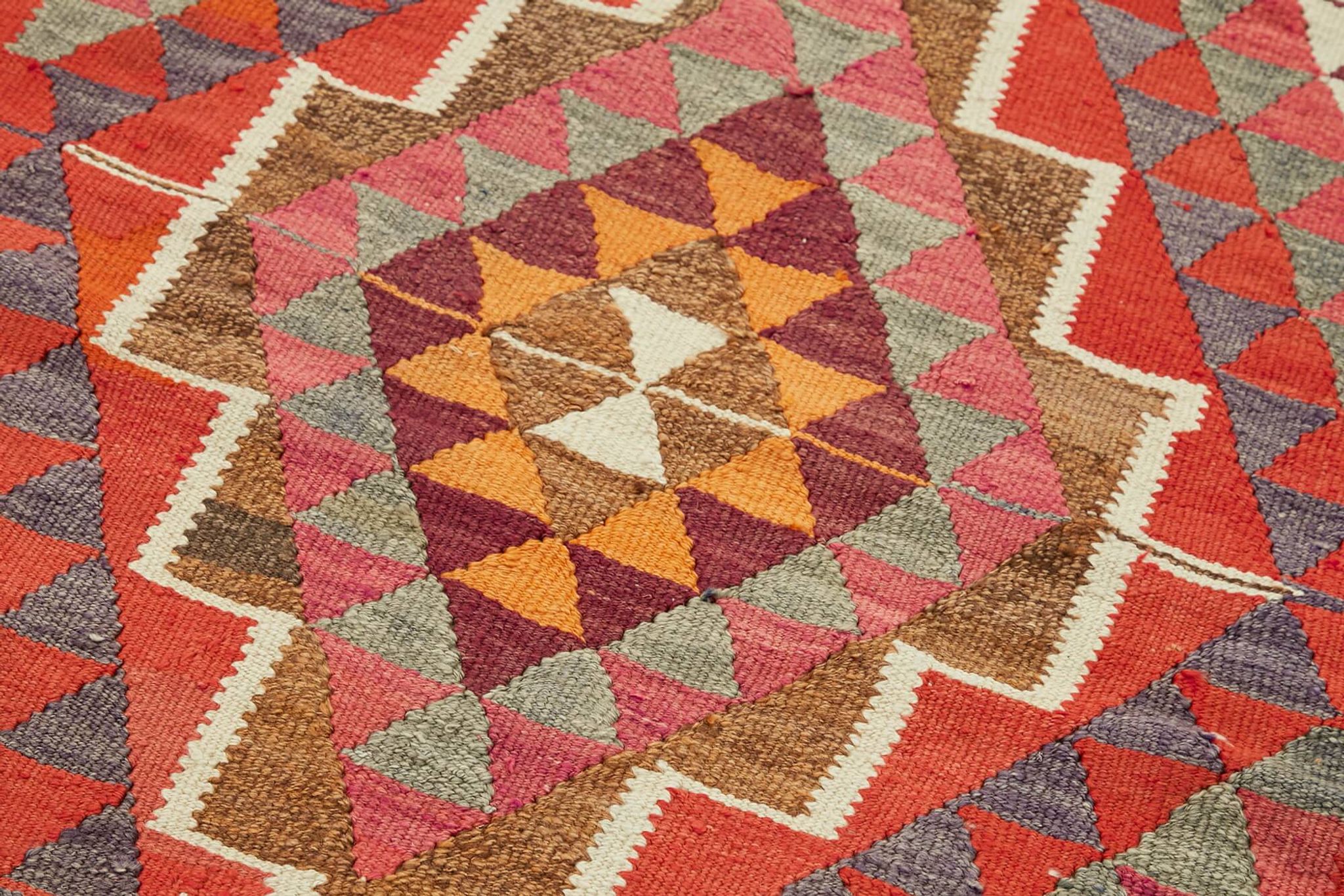 Tapis kilim vintage Herki tissé à la main en Turquie