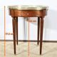 Table Bouillotte en Acajou, style Louis XVI – Milieu XXe