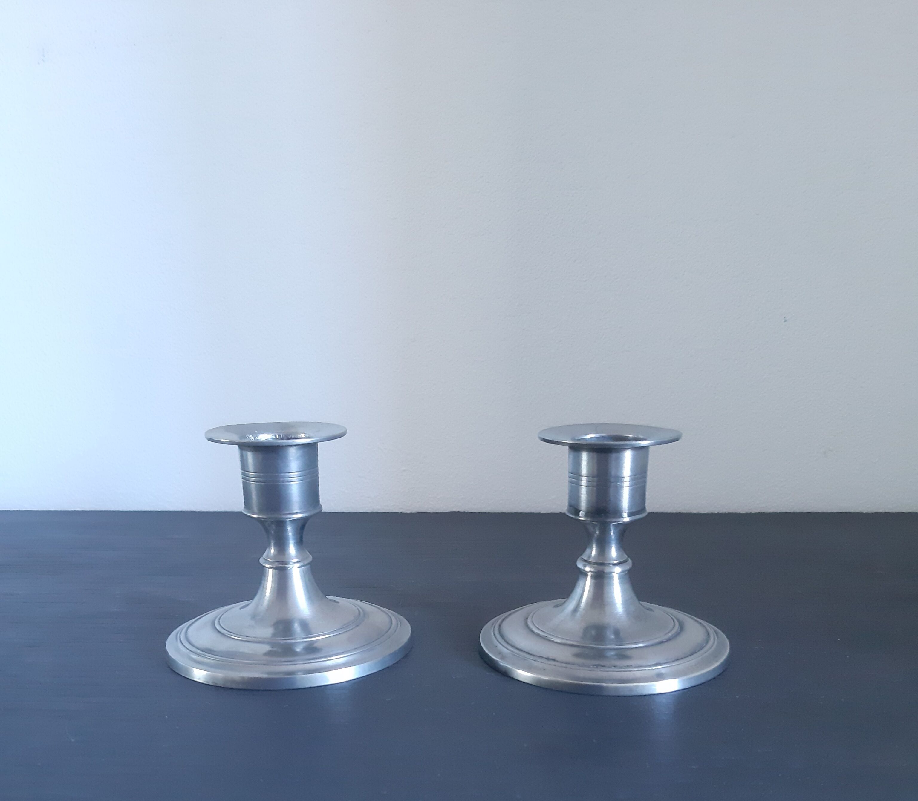 Art tin candle holders