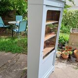 Wardrobe with 1 glass door, late 19th century
