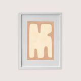 Framed abstract painting