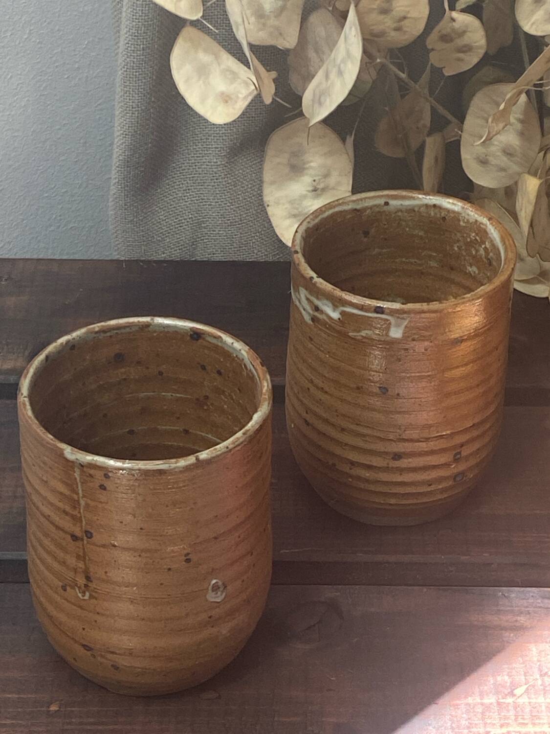 Vallauris Pyrite Stoneware Bowl and Mugs